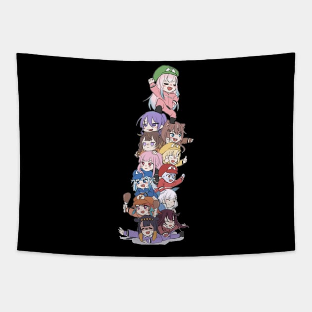 Hololive EN and ID Tapestry by Ghazinagato