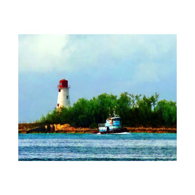 Nassau Bahamas  - Lighthouse and Boat by SusanSavad