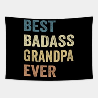 Grandpa Best Badass Grandpa Ever. Gift Tapestry