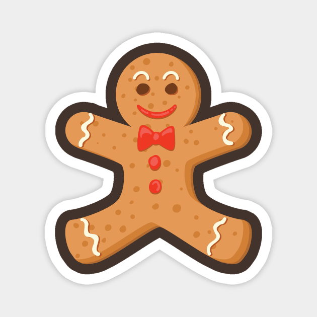Gingerbread Boy Magnet by SWON Design