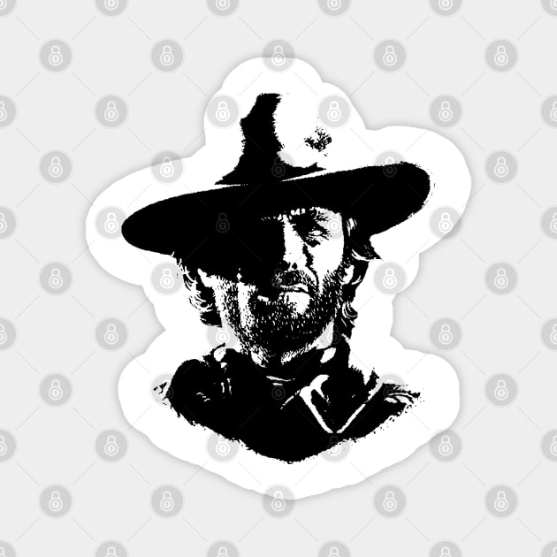 Clint Eastwood Portrait Magnet by Vanilla Susu