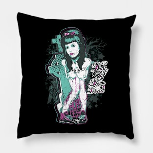 Hopeless Zombie Girl Pillow