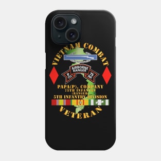 Vietnam Combat Vet - P Co 75th Infantry (Ranger) - 5th Inf Div SSI Phone Case