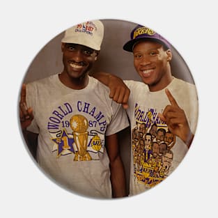 Michael Cooper and Byron Scott Vintage Pin