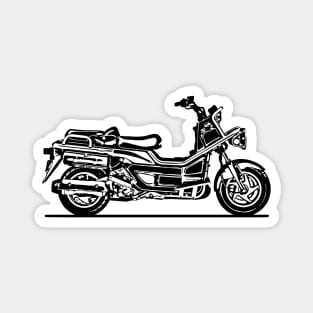 Big Ruckus Motorcycle Sketch Art Magnet