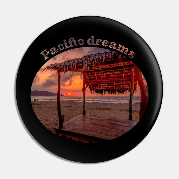 Sunset Tiki Hut a Pacific Dream Pin by SteveKight