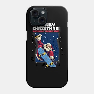 Santa Clause Skate Christmas Phone Case