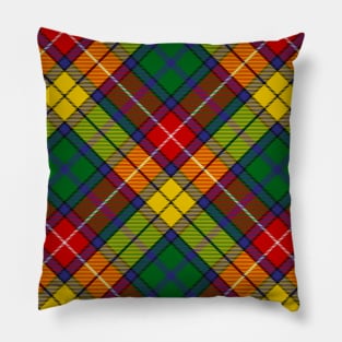 Clan Buchanan Tartan Rotated Pillow