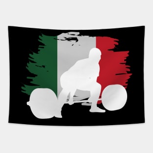 Italian Flag Deadlift - Powerlifting Tapestry