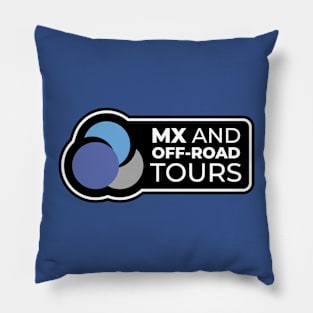 MX and Off-Road Tours Black logo Pillow