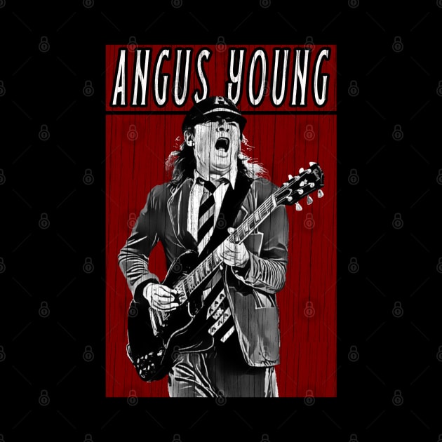 Retro Vintage Angus Young by Projectup