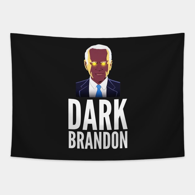 Dark Brandon Funny Meme Saving America Tapestry by patelmillie51