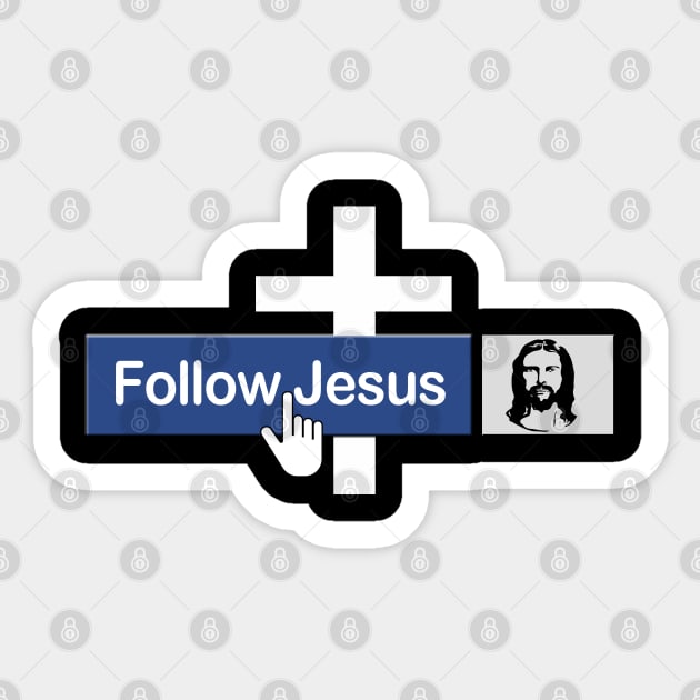 Cool Jesus Cross Gift For Men Women Funny Christia' Sticker