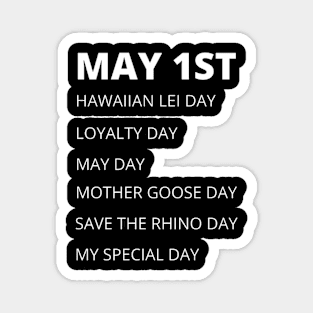 May 1st Holidays Magnet