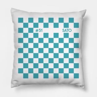 Takuma Sato Racing Flag Pillow