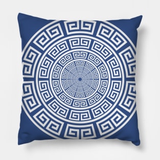 Meander Greek Symbol Pillow