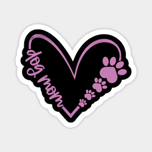 Dog Mom Pink Magnet