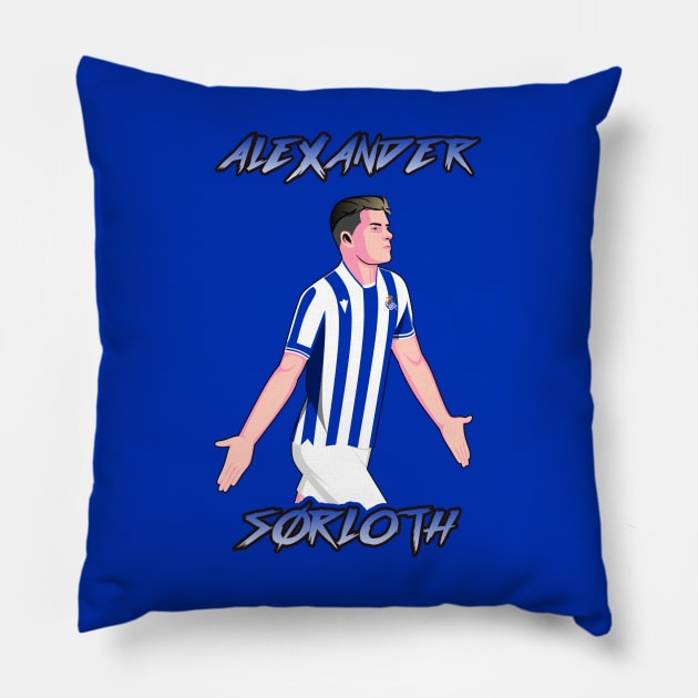 Sorloth SOC 22 Football Celebration Pillow by LanaIllust