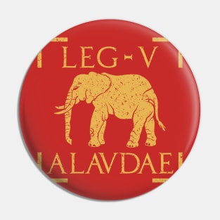 Legio V Alaudae Elephant Emblem Roman Legion Pin