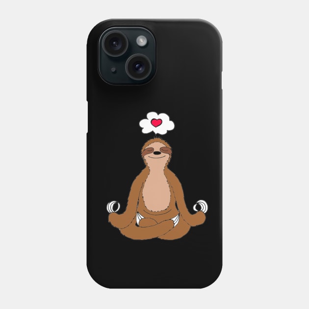 Sloth Inner Peace Phone Case by The Dreem