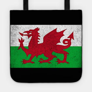 Wales / Cymru Vintage Faded Flag Design Tote