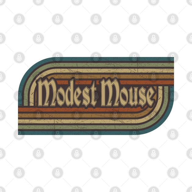 Modest Mouse Vintage Stripes by paintallday