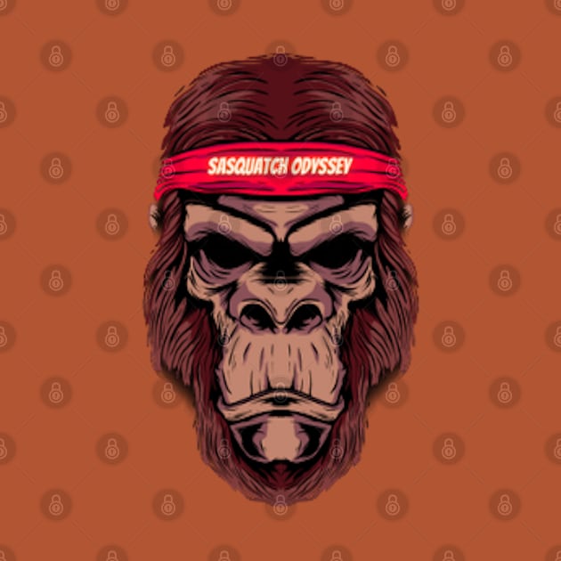 Bigfoot wearing a Sasquatch Odyssey headband! by Paranormal World Productions Studio