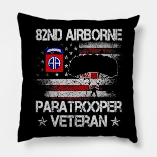 82nd Airborne Paratrooper Veterans Day Pillow