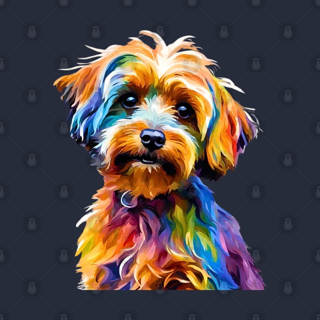 Pop-Art Yorkipoo Impressionism by Doodle and Things