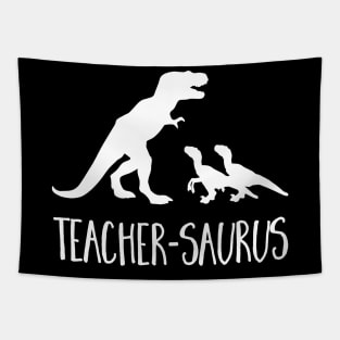 Teacher-Saurus Funny T-Rex Raptor Animal School Tapestry