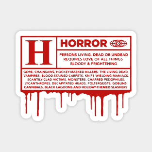 Horror Lover Magnet