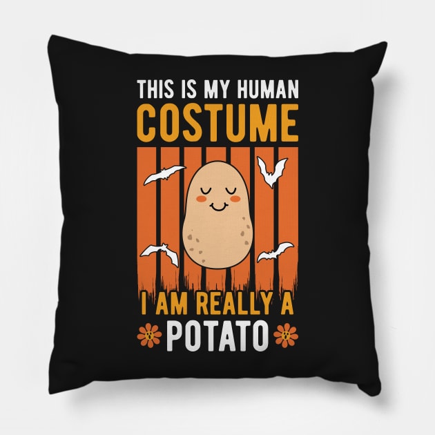 This Is My Human Costume I'm Really A Potato Pillow by ChicGraphix