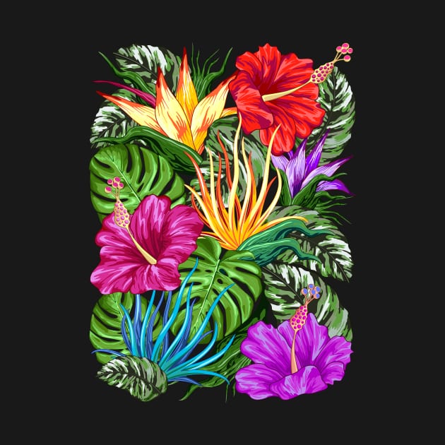 Tropical Flora Summer Mood by BluedarkArt