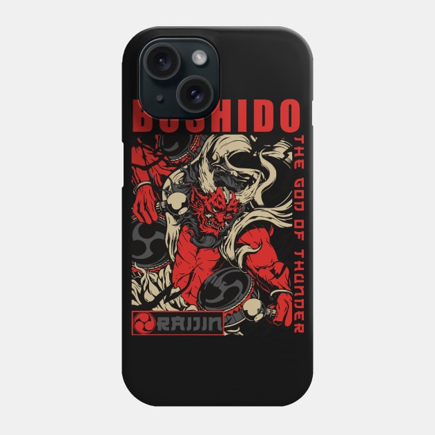 Bushido the God of Thunder Phone Case by TeeGo