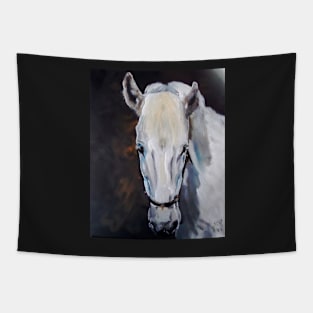 Beautiful Gem - White Horse Tapestry