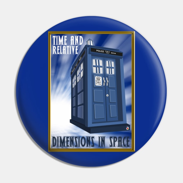 Tardis Pin by rednessdesign