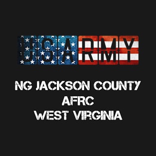 NG Jackson County AFRC West Virginia US Flag Army T-Shirt