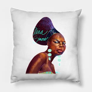 Portrait of Nina Simone Pillow