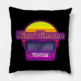 nina simone retro Pillow