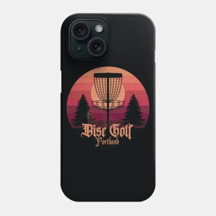 Disc Golf Portland Sunset Phone Case