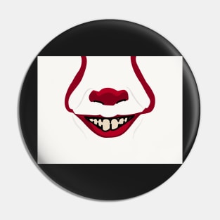 Creepy Clown Mouth Pin