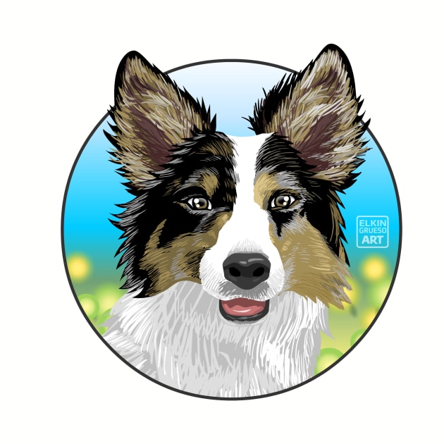 Dog Design: Digital Drawing #01 by elkingrueso