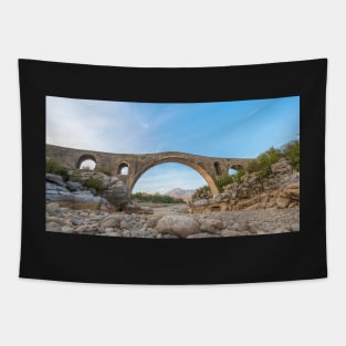 The Mesi bridge (Ura e Mesit) in Mes, Albania Tapestry