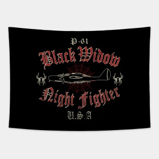 P-61 Black Widow - Night Fighter (distressed) Tapestry