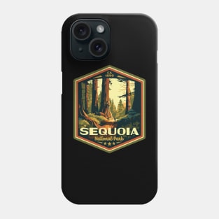 Sequoia National Park Vintage WPA Style Outdoor Badge Phone Case