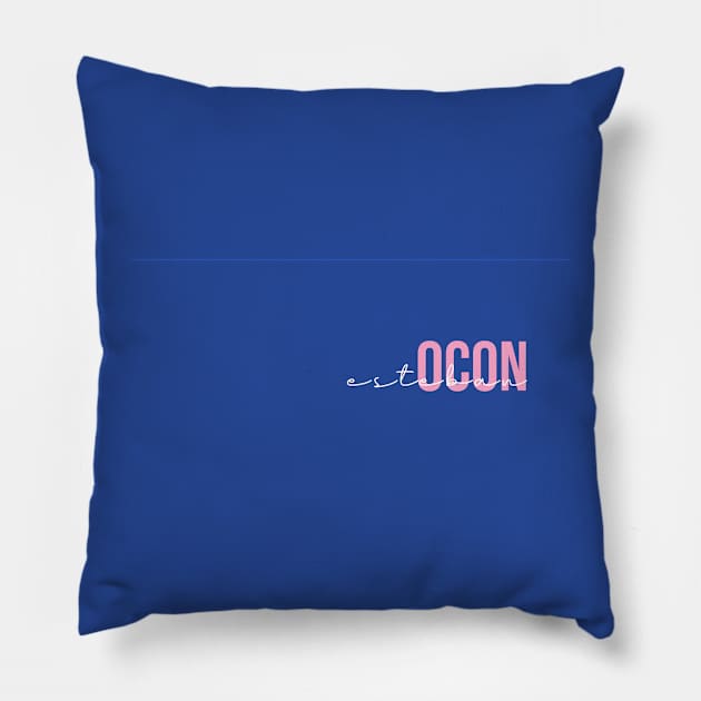 Esteban Ocon Driver Name - 2022 Season #5 Pillow by GreazyL