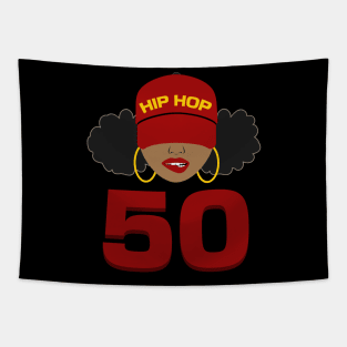 Hip Hop is 50 | 50th Anniversary Afro Puffs Women Tapestry