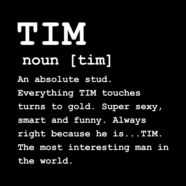 Adult Definition - First Name Tim Men by Carbon