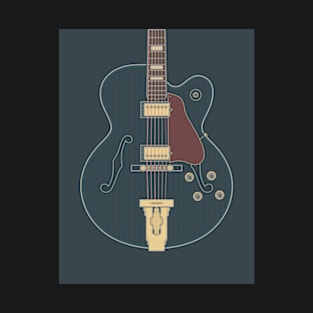 Vintage Single Cut Hollow Body Guitar T-Shirt