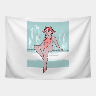 Faun Girl Tapestry